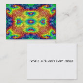 Tie Dye Sky  Fractal Kaleidoscope Visitekaartje (Voorkant / Achterkant)