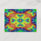 Tie Dye Sky Fractal Kaleidoscope Visitekaartje (Voorkant)
