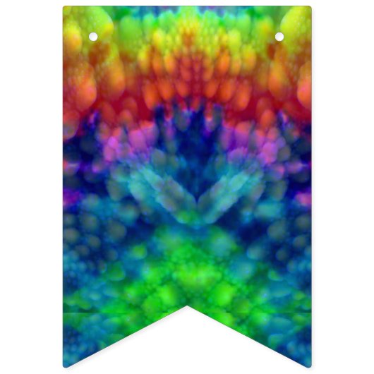Tie Dye Sky  Fractal Kaleidoscope Vlaggetjes (Tweede vlag)