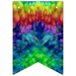 Tie Dye Sky  Fractal Kaleidoscope Vlaggetjes