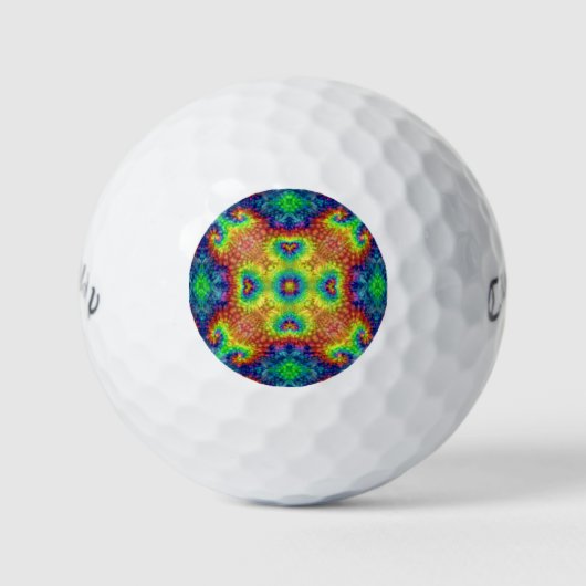 Tie Dye Sky Wilson Ultra 500 afstand golfballen (Voorkant)