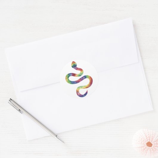 Tie Dye Snake Sticker (Envelop)