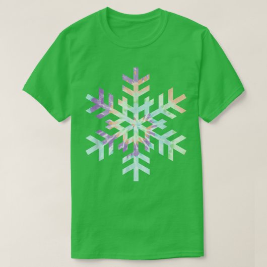 Tie Dye Snowflake Winter Kerstmis 917 T-shirt (Design voorkant)