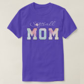 Tie Dye Softbal Moeder Softbal Sport T-shirt (Design voorkant)