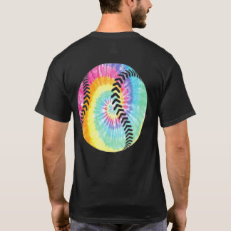 Tie Dye Softball Baseball Spamteam Coach T-shirt