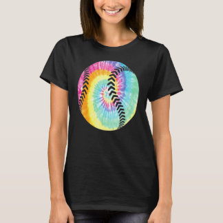 Tie Dye Softball Baseball Spamteam Coach T-shirt