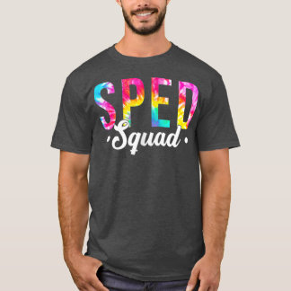 Tie Dye Sped Squad Special Teacher Terug naar Scho T-shirt
