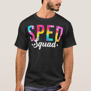 Tie Dye Sped Squad Special Teacher Terug naar Scho T-shirt