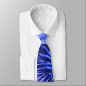 Tie-Dye spiraalwerveling - Blauw Stropdas (Gebonden)