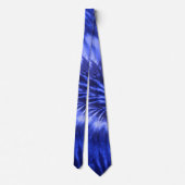 Tie-Dye spiraalwerveling - Blauw Stropdas (Achterkant)