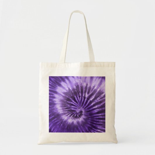 Tie-Dye spiraalwerveling - Paars Tote Bag (Voorkant)