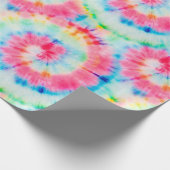 Tie Dye Spiral. Prachtige Waterverf Dirty Art. Sw Cadeaupapier (Hoek)