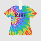 Tie Dye Spiral Rainbow Ornament (achterkant)