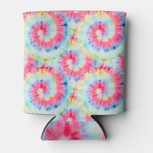 Tie Dye Spiral, waterverf kunst. Blikjeskoeler (Voorkant)