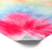 Tie Dye Spiral, waterverf kunst. Poster (Hoek)