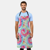 Tie Dye Spiral, waterverf kunst. Schort (Gedragen)