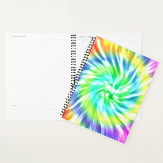 Tie Dye Spiral Weekly/Maandelijkse Planner (Display)