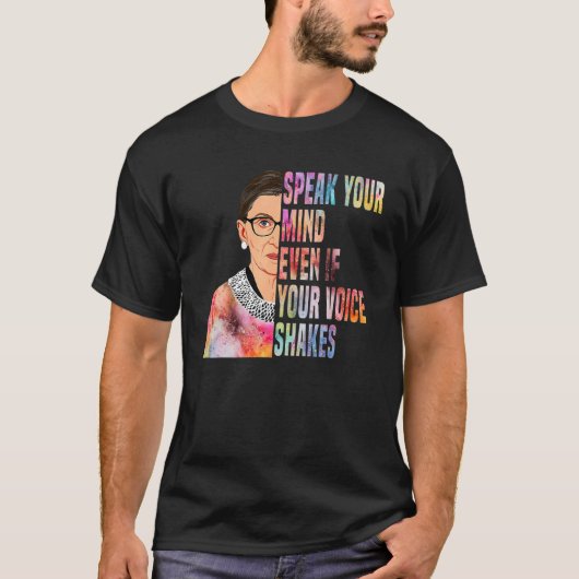 Tie Dye spreekt je geest zelfs als je stem klopt T-shirt (Voorkant)