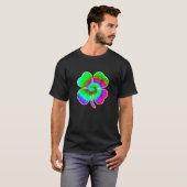 Tie Dye St Patricks Day Women Man Green Clover Iri T-shirt (Voorkant volledig)