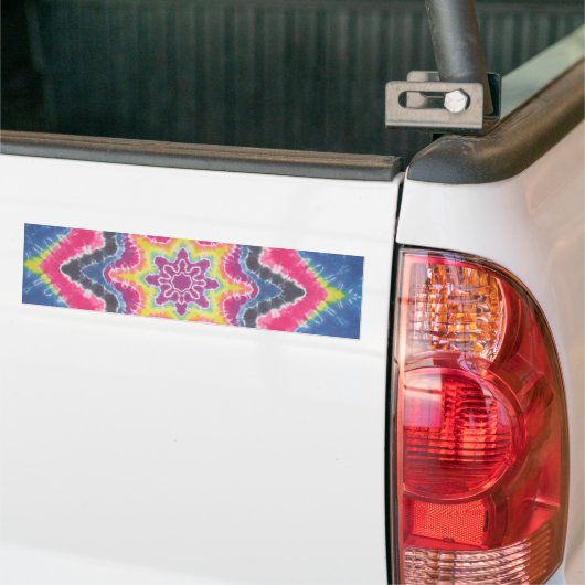 Tie Dye Star Bumpersticker (Op Truck)