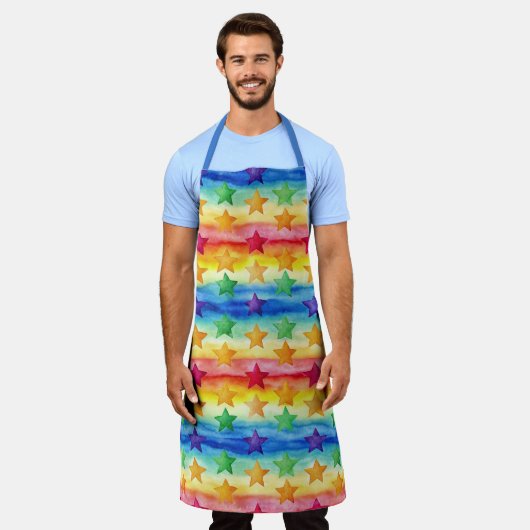 Tie Dye Stars Schort (Gedragen)