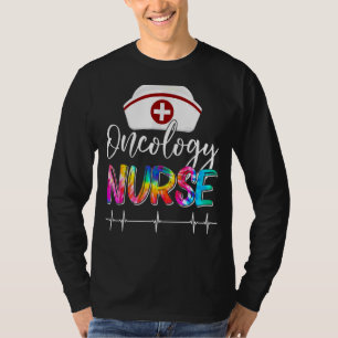Tie Dye Stethoscoop Oncologie Verpleegdags Scr. T-shirt