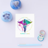 Tie Dye Stethoscope Caregiver Life Nursing Appreci Flyer (Enkel)