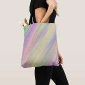 Tie Dye Stijl Multi Kleur Geblendeerde Achtergrond Tote Bag (Dichtbij)