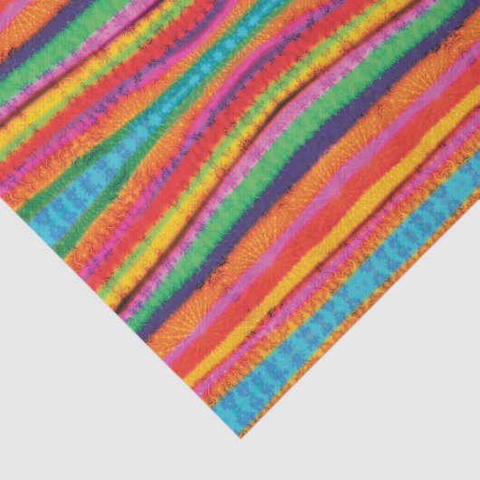 Tie Dye Stripes Tissuepapier (Detail)