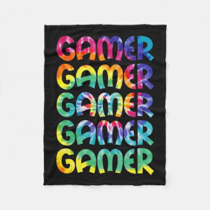 Tie Dye Style Gaming Videogame Mannen Jongens Tien Fleece Deken