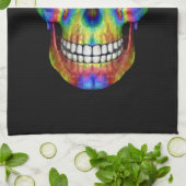Tie Dye Sugar Skull Undode Zombie Theedoek (Gevouwen)