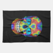 Tie Dye Sugar Skull Undode Zombie Theedoek (Horizontaal)