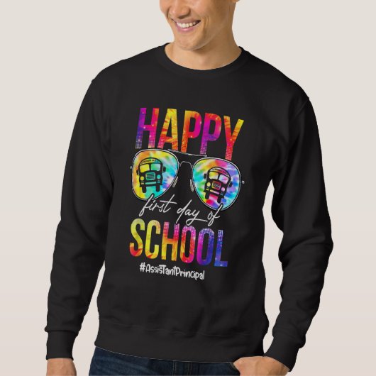 Tie Dye Sunbril Assistant Principal First Day O Trui (Voorkant)