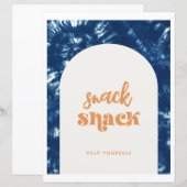Tie Dye Surf Party | Snack Shack Sign (Voorkant / Achterkant)