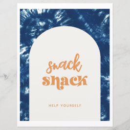 Tie Dye Surf Party | Snack Shack Sign