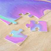 Tie Dye Swirl Marble Retro Groovy Legpuzzel (Zijkant)