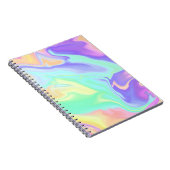 Tie Dye Swirl Marble Retro Groovy Notitieboek (Rechterzijde)
