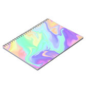 Tie Dye Swirl Marble Retro Groovy Notitieboek (Linkerzijde)