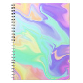 Tie Dye Swirl Marble Retro Groovy Notitieboek (Voorkant)