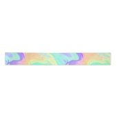 Tie Dye Swirl Marble Retro Groovy Satijnen Lint (Voorkant)