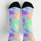 Tie Dye Swirl Marble Retro Groovy Sokken (Top)
