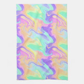 Tie Dye Swirl Marble Retro Groovy Theedoek (Verticaal)