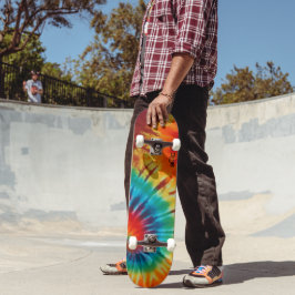 Tie Dye Swirl Monogram Persoonlijk Skateboard