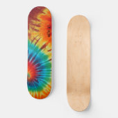 Tie Dye Swirl Monogram Persoonlijk Skateboard (Voorkant)
