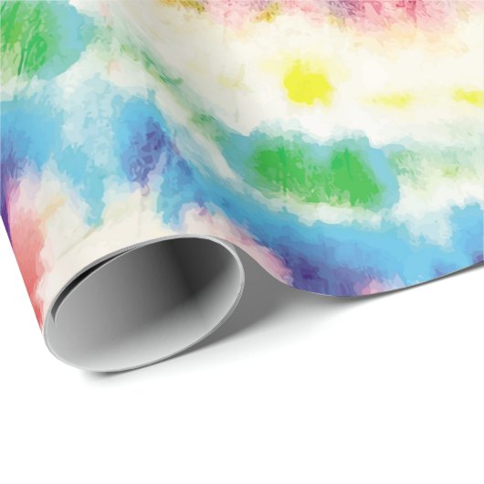 Tie Dye Swirl. Naadloze tiedye Pattern. Fabric Mu Cadeaupapier (Rol Hoek)