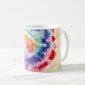 Tie Dye Swirl. Naadloze tiedye Pattern. Fabric Mu Koffiemok (Voorkant rechts)