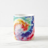 Tie Dye Swirl. Naadloze tiedye Pattern. Fabric Mu Koffiemok (Center)