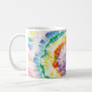 Tie Dye Swirl. Naadloze tiedye Pattern. Fabric Mu Koffiemok