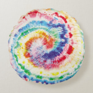 Tie Dye Swirl. Naadloze tiedye Pattern. Fabric Mu Rond Kussen
