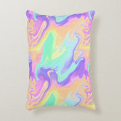 Tie Dye Swirl Pastel Groovy Accent Kussen (Voorkant(Verticaal))